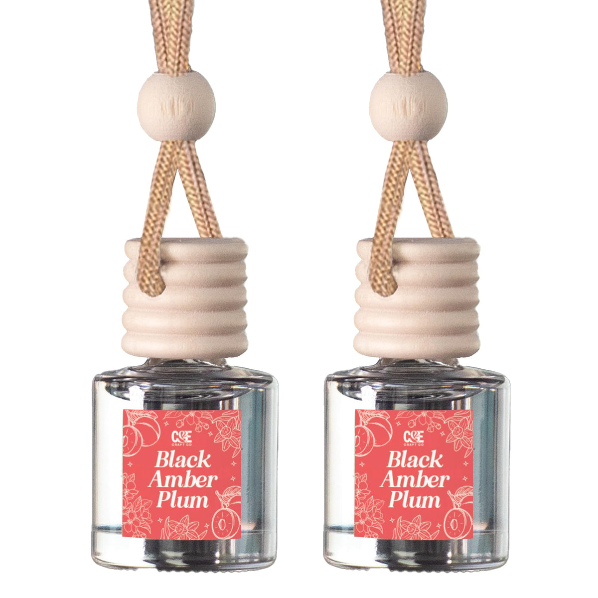 CANDECraftCo 2 Pack Hanging Car Air Freshener Diffuser for Essential Oils