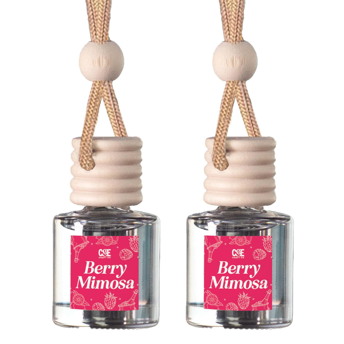 CANDECraftCo 2 Pack Hanging Car Air Freshener Diffuser for Essential Oils