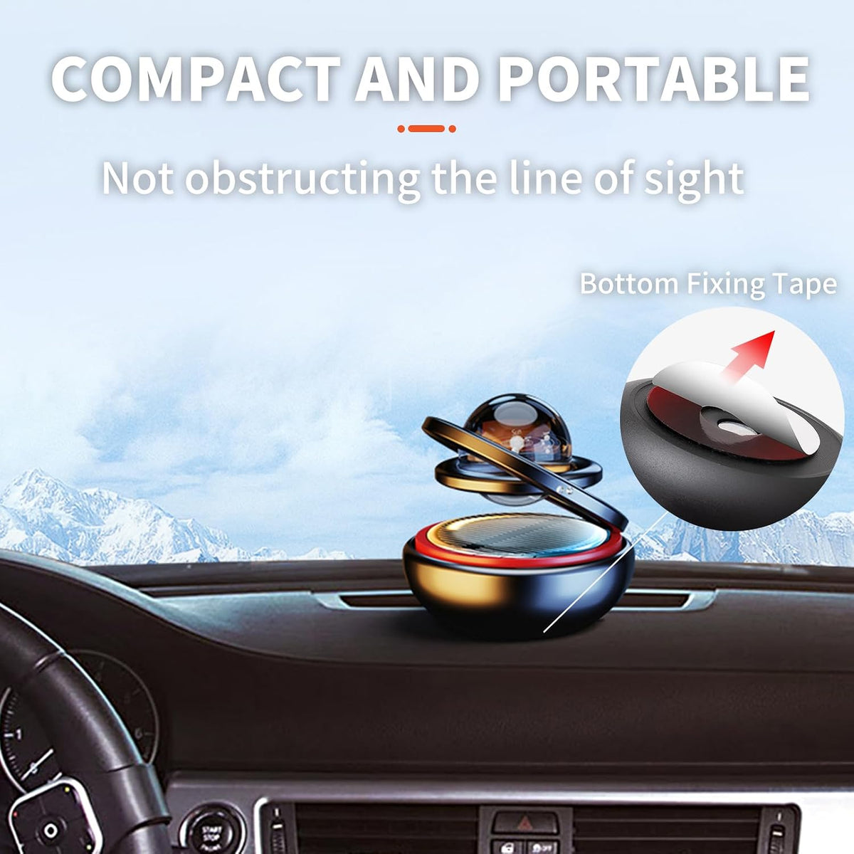 Kwak’s Solar Car Air Freshener Dashboard Decorations Gentle Ocean Scent