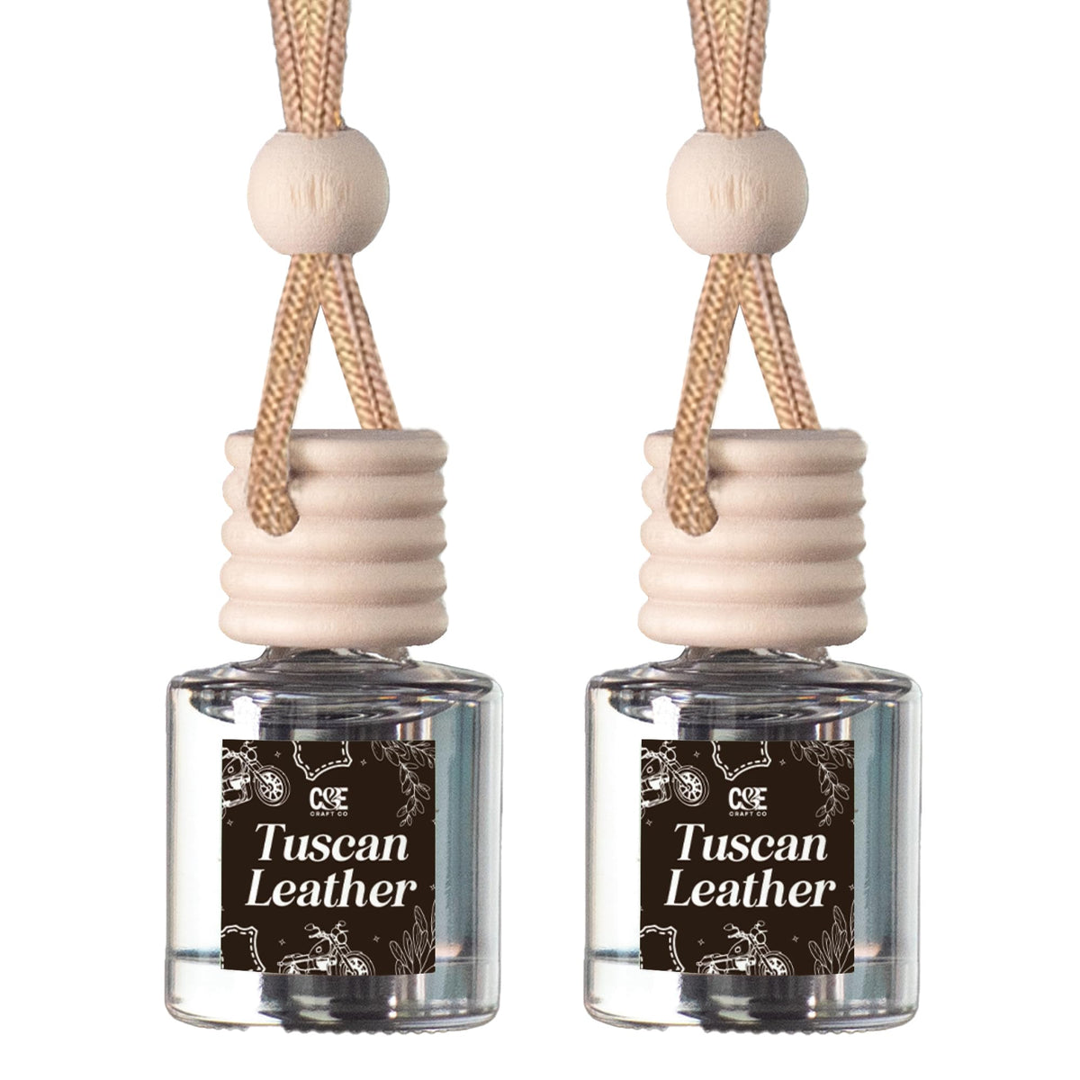 CANDECraftCo 2 Pack Hanging Car Air Freshener Diffuser for Essential Oils