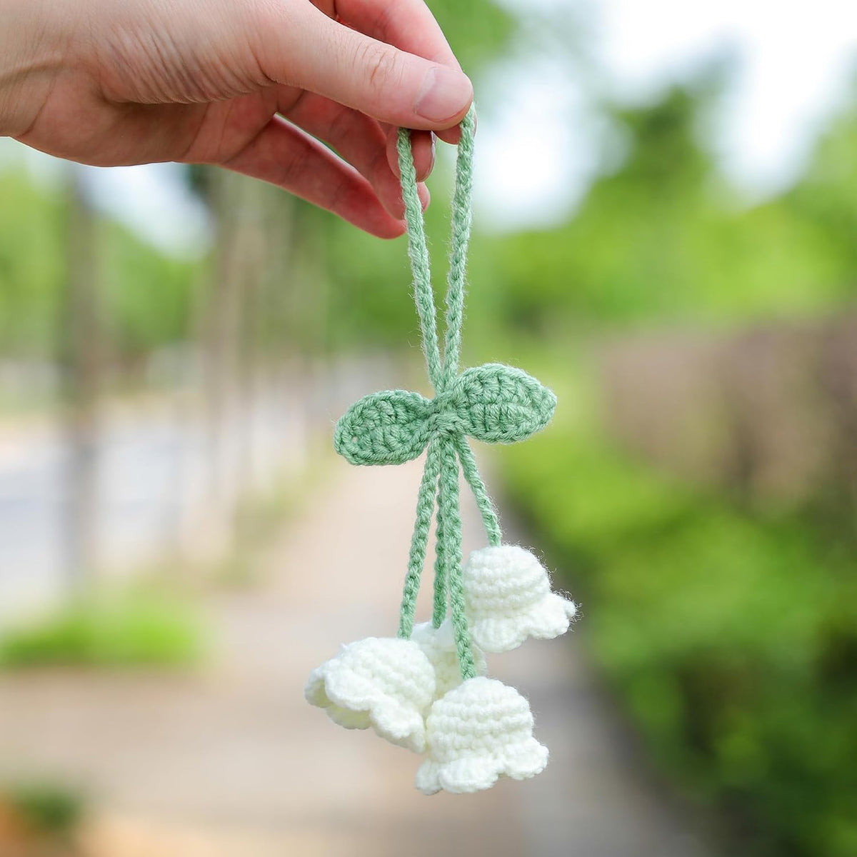 Car Decor Flower Car Mirror Hanging Accessories, Car Accessories for Women