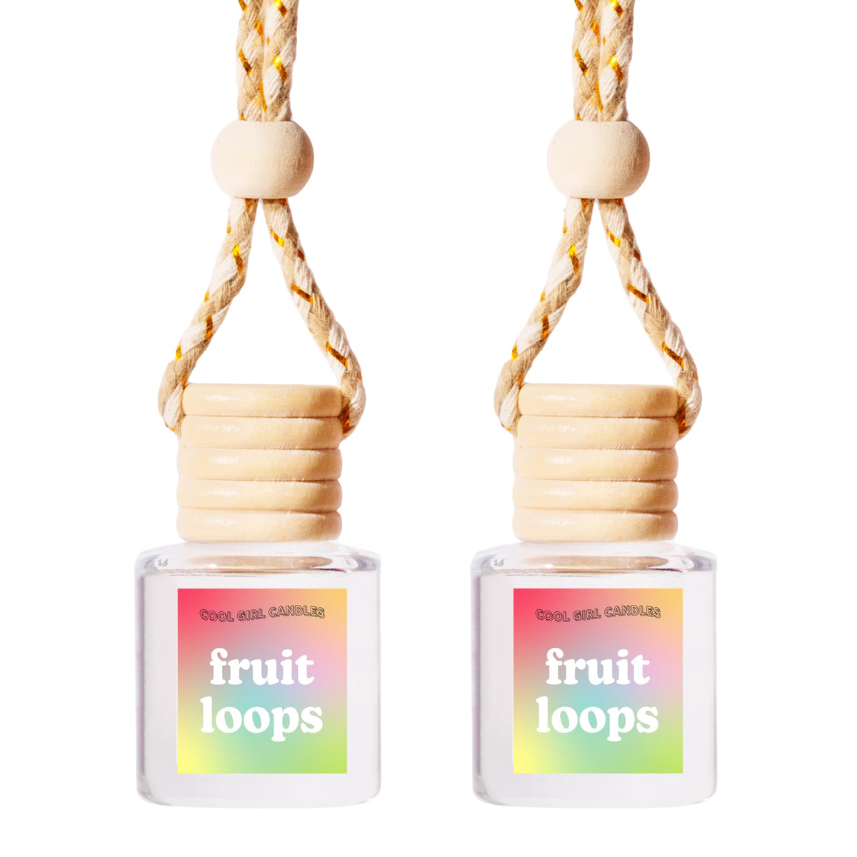 COOLGIRLCANDLES Pistachio Salted Caramel Hanging Car Air Freshener and Essential Oil Diffuser - Automobile Aromatherapy Diffuser Bottle