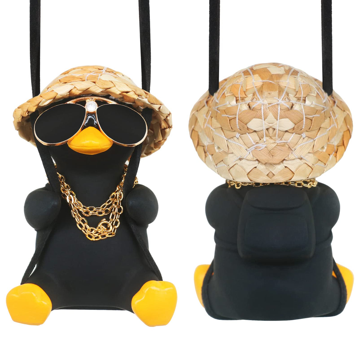 Cool Swinging Duck Car Hanging Ornament Rear View Mirror Funny Xmas Gifts
