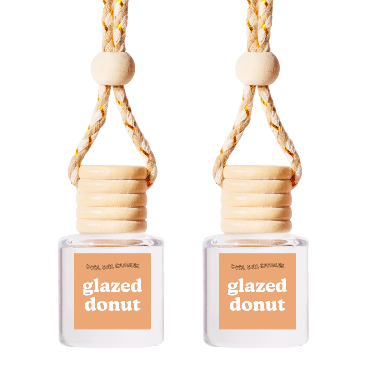 COOLGIRLCANDLES Pistachio Salted Caramel Hanging Car Air Freshener and Essential Oil Diffuser - Automobile Aromatherapy Diffuser Bottle