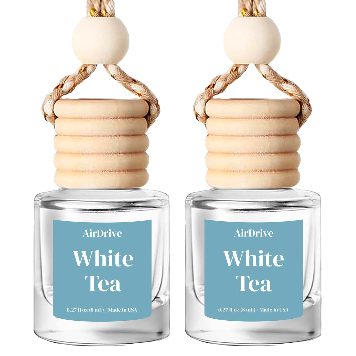 Car Air Freshener Tropical Bora-Bora 2 Pack Coconut Hanging Air Freshener Diffuser, Cute Car Accessories Air Freshner for Women & Men Gift Non-Toxic Car Scent Long Lasting Oil Diffuser Made in USA