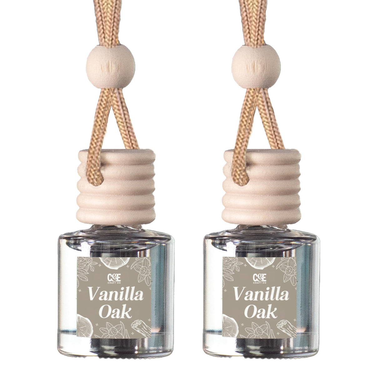 CANDECraftCo 2 Pack Hanging Car Air Freshener Diffuser for Essential Oils