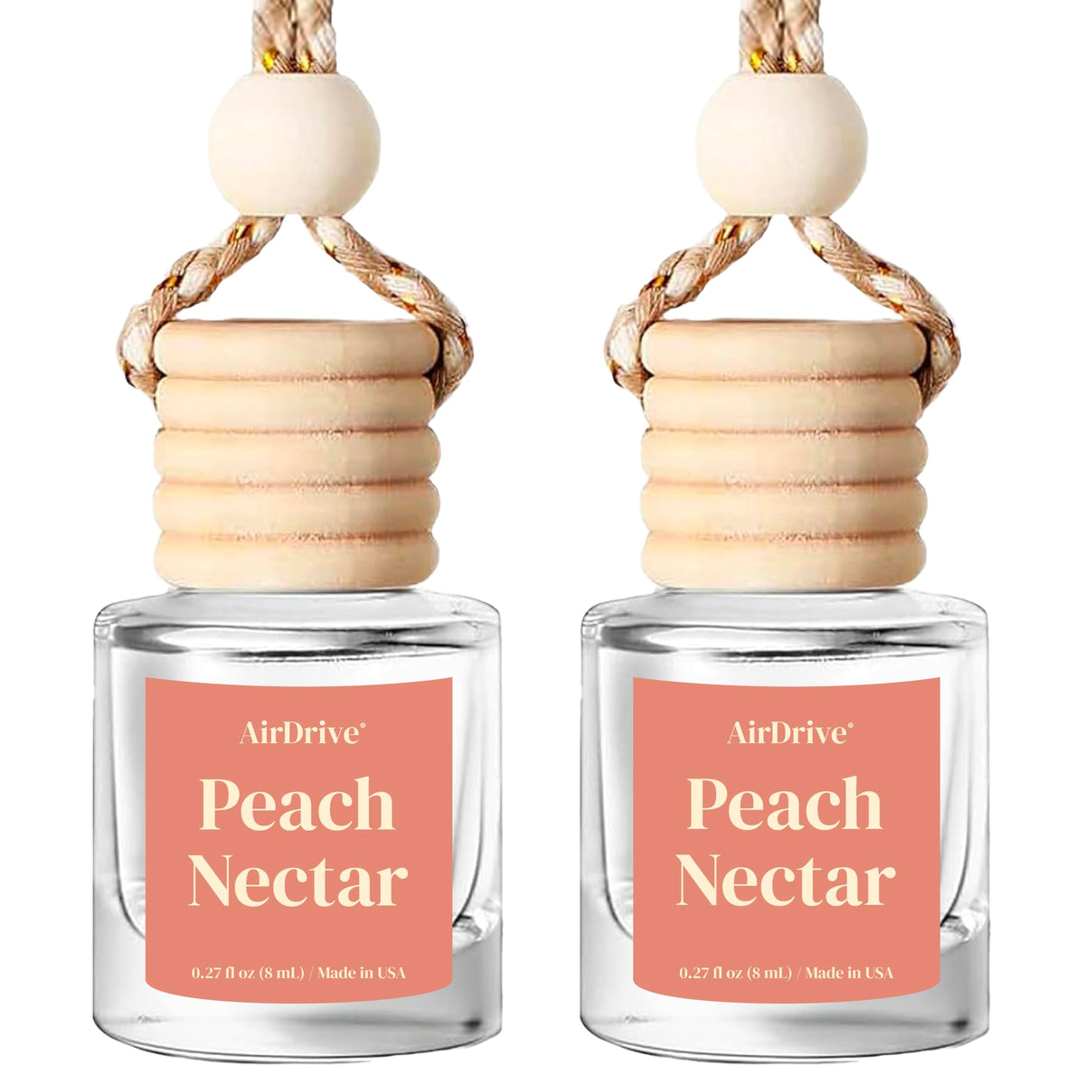 Car Air Freshener Tropical Bora-Bora 2 Pack Coconut Hanging Air Freshener Diffuser, Cute Car Accessories Air Freshner for Women & Men Gift Non-Toxic Car Scent Long Lasting Oil Diffuser Made in USA