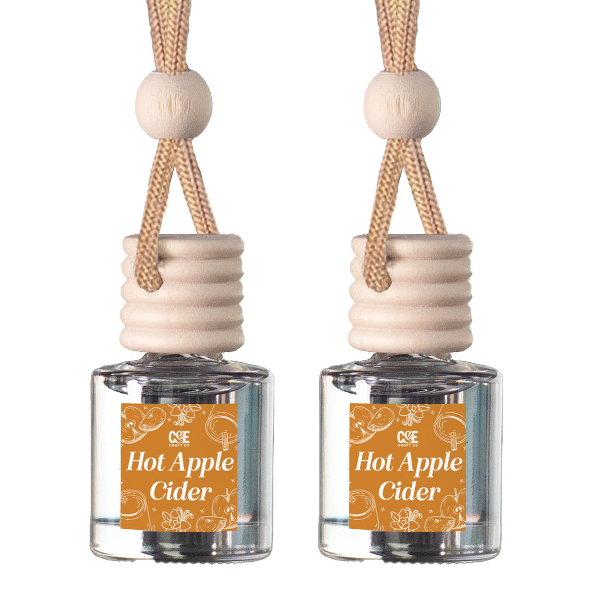 CANDECraftCo 2 Pack Hanging Car Air Freshener Diffuser for Essential Oils