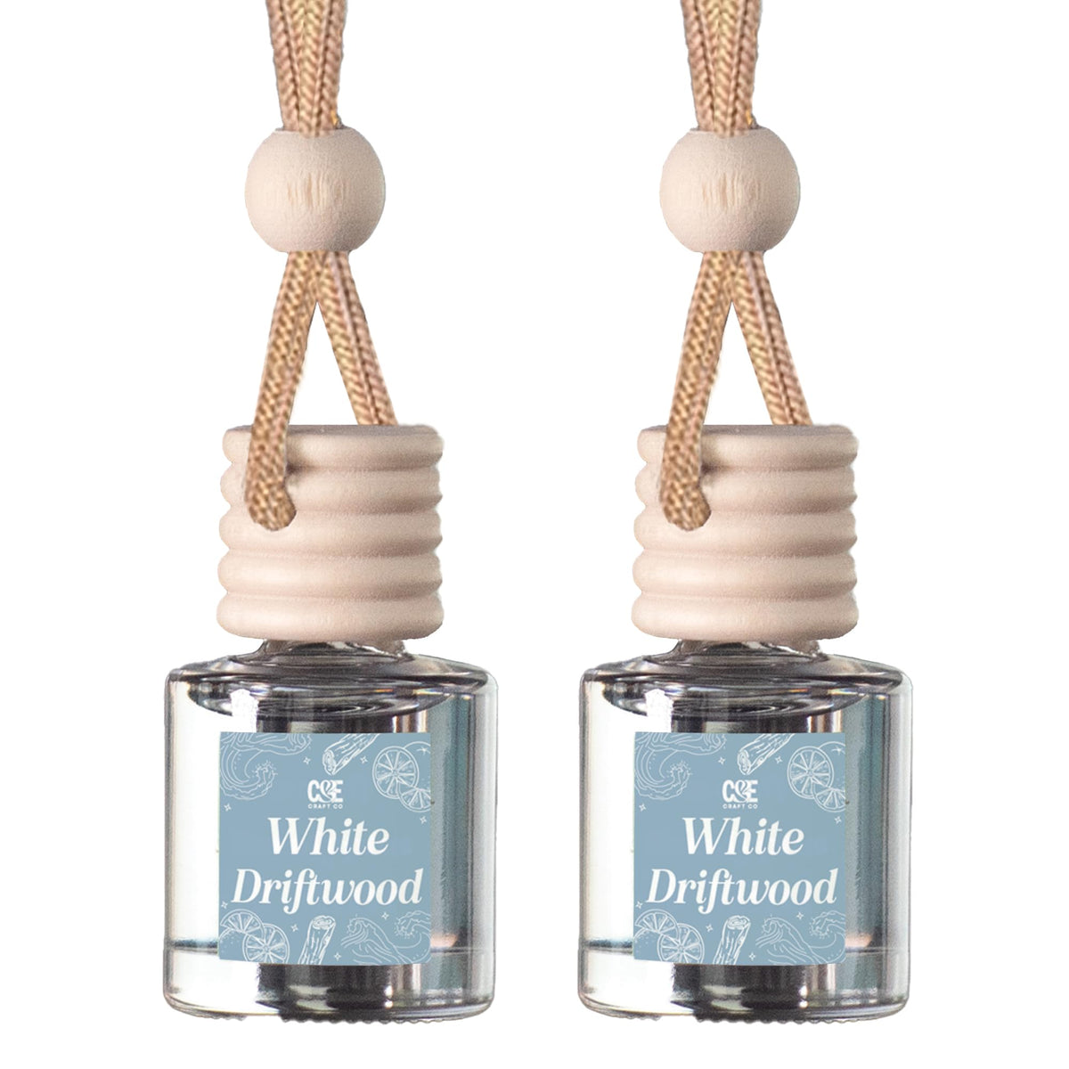 CANDECraftCo 2 Pack Hanging Car Air Freshener Diffuser for Essential Oils