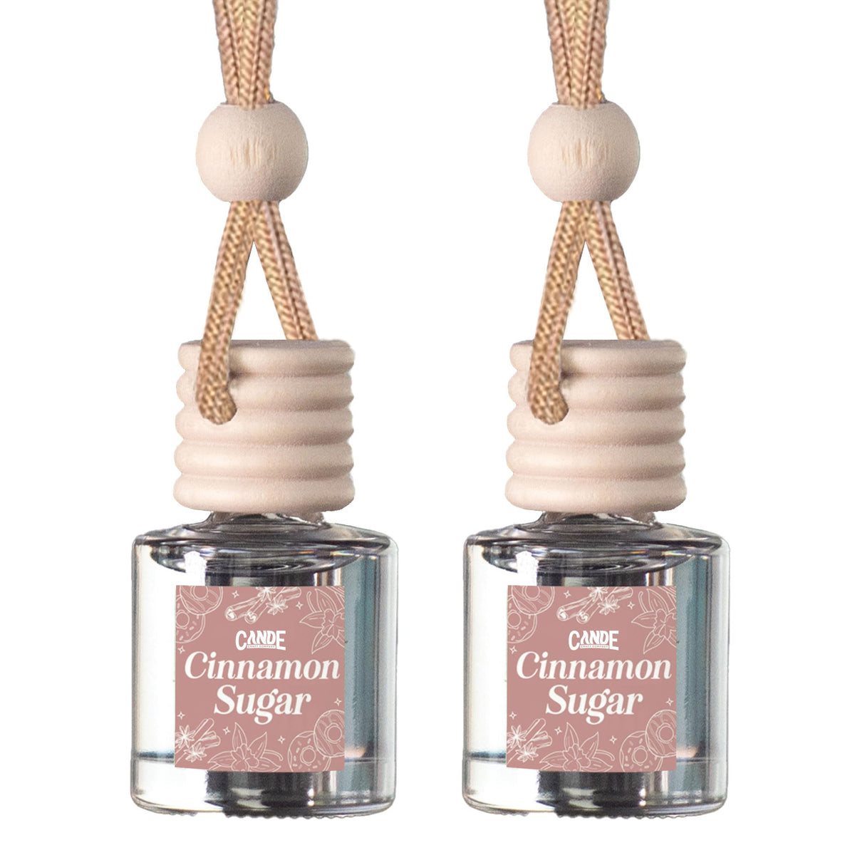CANDECraftCo 2 Pack Hanging Car Air Freshener Diffuser for Essential Oils
