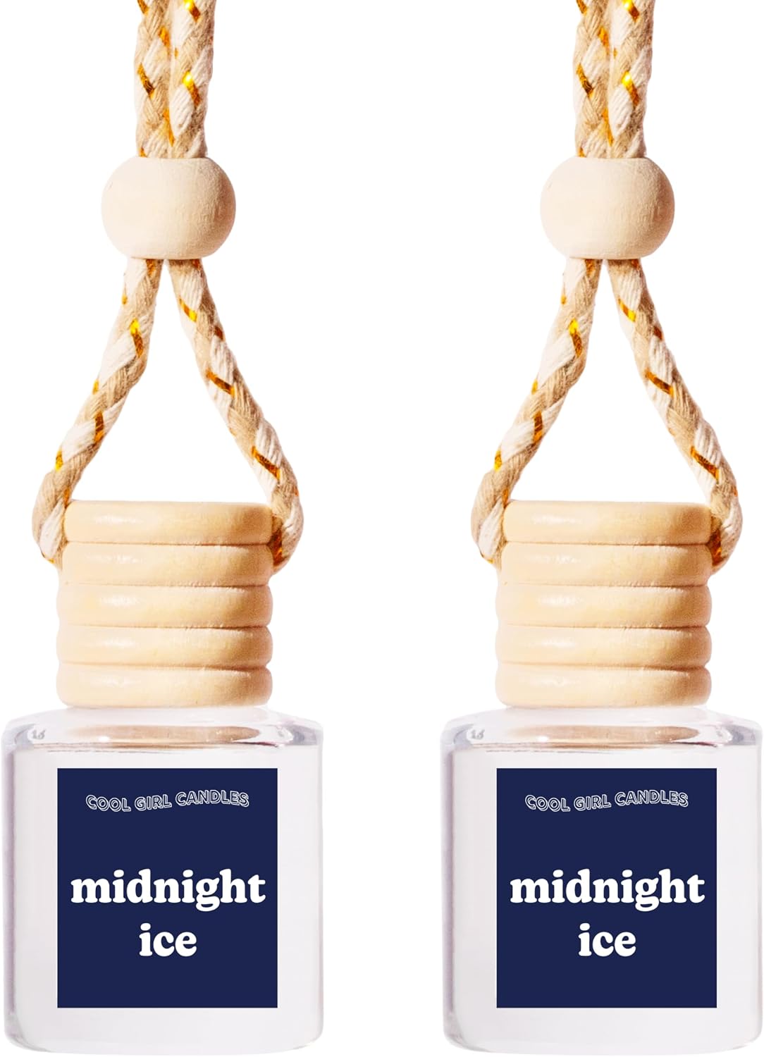 COOLGIRLCANDLES Pistachio Salted Caramel Hanging Car Air Freshener and Essential Oil Diffuser - Automobile Aromatherapy Diffuser Bottle