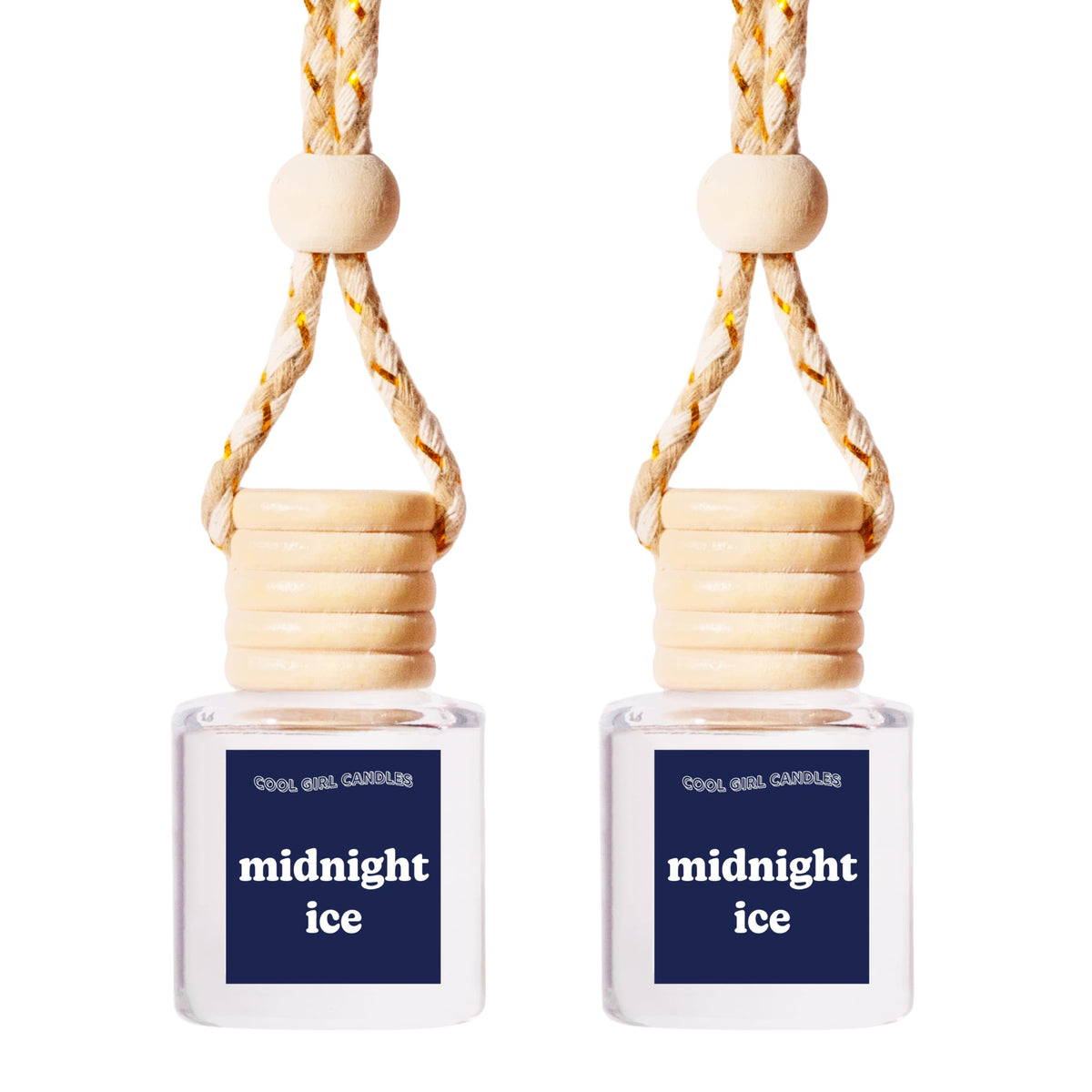 COOLGIRLCANDLES Pistachio Salted Caramel Hanging Car Air Freshener and Essential Oil Diffuser - Automobile Aromatherapy Diffuser Bottle