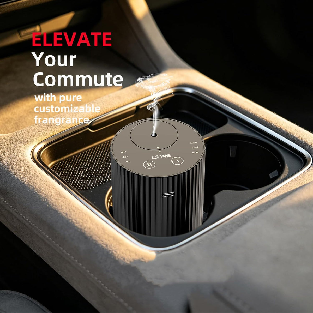 Waterless Diffuser for Essential Oil, Portable Scent Diffuser for Home, Car