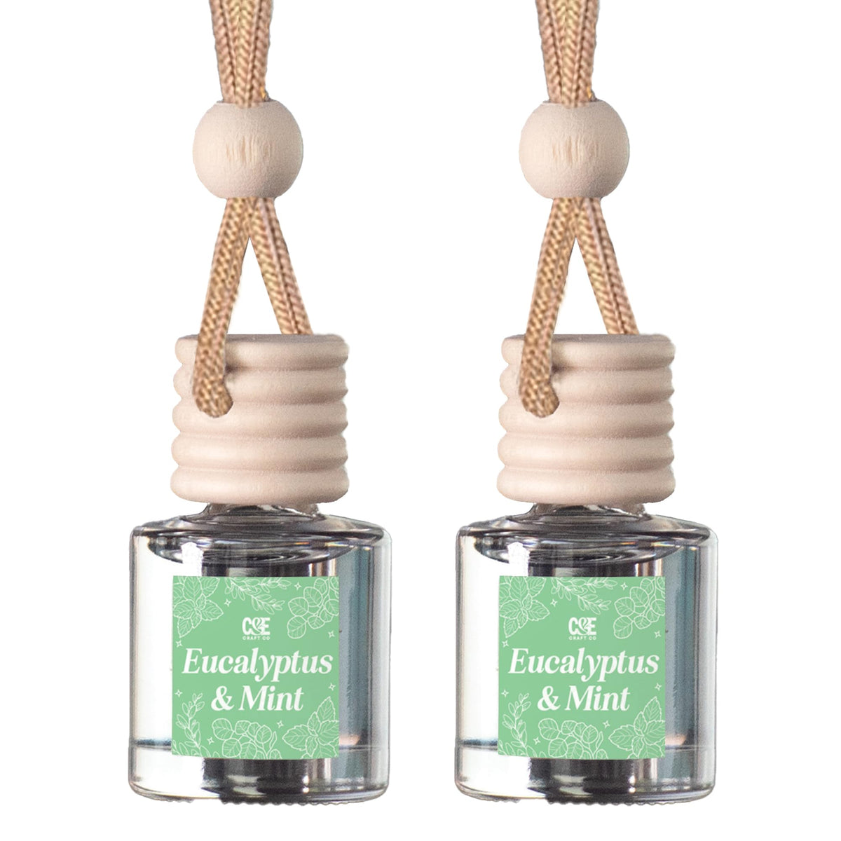 CANDECraftCo 2 Pack Hanging Car Air Freshener Diffuser for Essential Oils