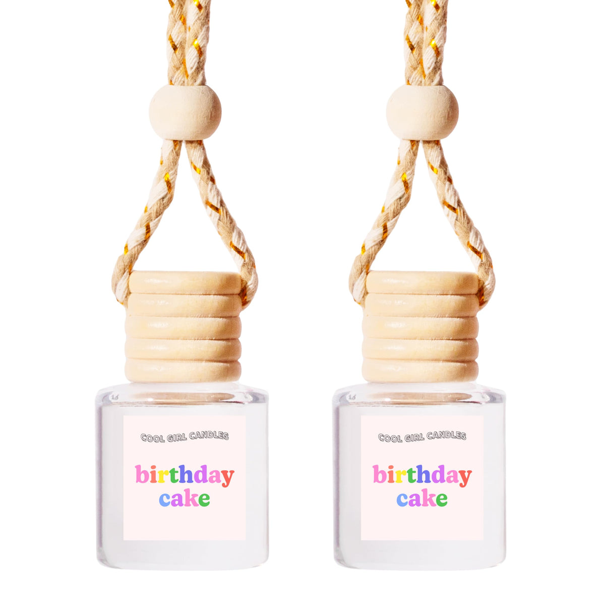 COOLGIRLCANDLES Pistachio Salted Caramel Hanging Car Air Freshener and Essential Oil Diffuser - Automobile Aromatherapy Diffuser Bottle