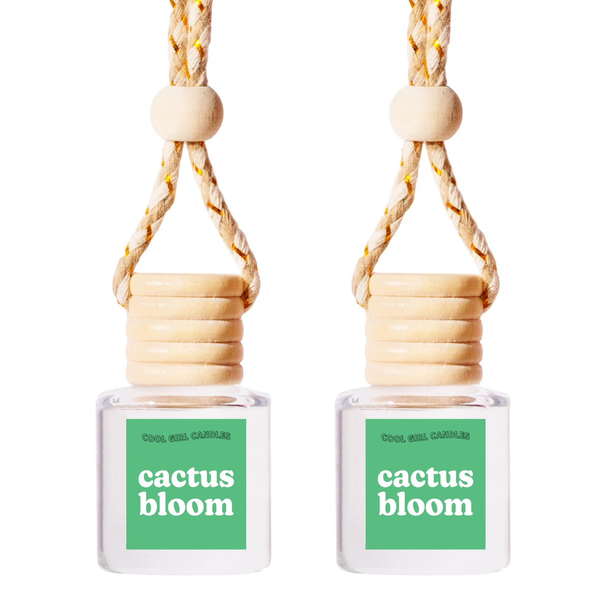 COOLGIRLCANDLES Pistachio Salted Caramel Hanging Car Air Freshener and Essential Oil Diffuser - Automobile Aromatherapy Diffuser Bottle
