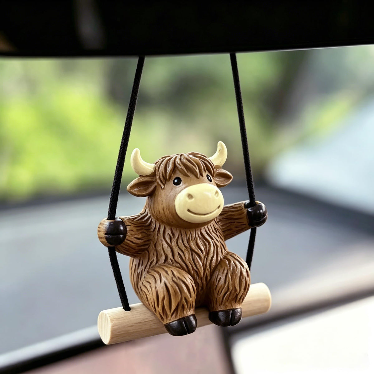YGMONER Cute Swinging Duck Car Rear View Mirror Hanging Accessories Funny Car Interior Decor Gifts for Women Men (Duck)