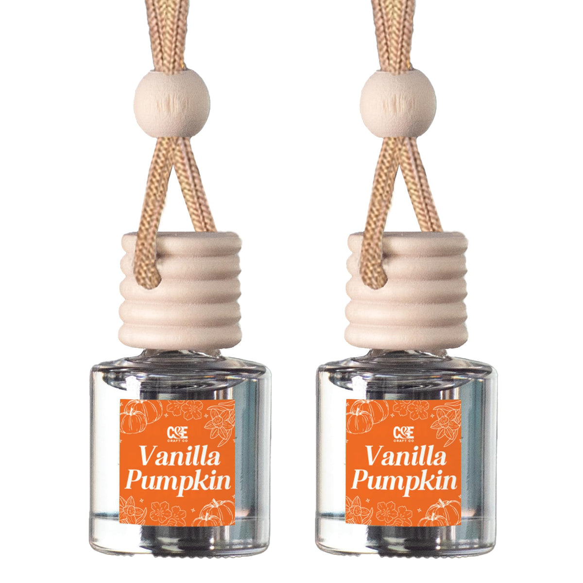 CANDECraftCo 2 Pack Hanging Car Air Freshener Diffuser for Essential Oils
