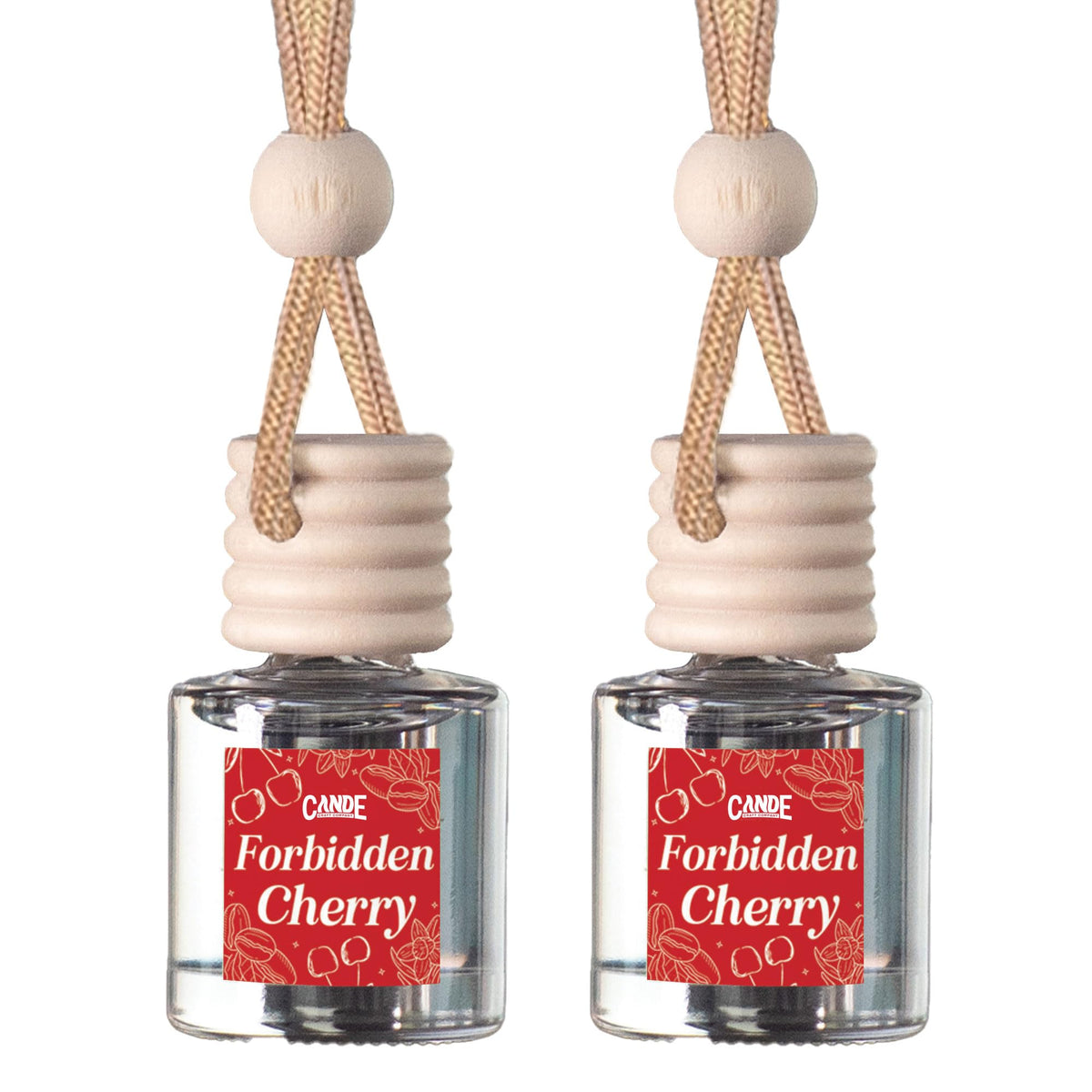 CANDECraftCo 2 Pack Hanging Car Air Freshener Diffuser for Essential Oils