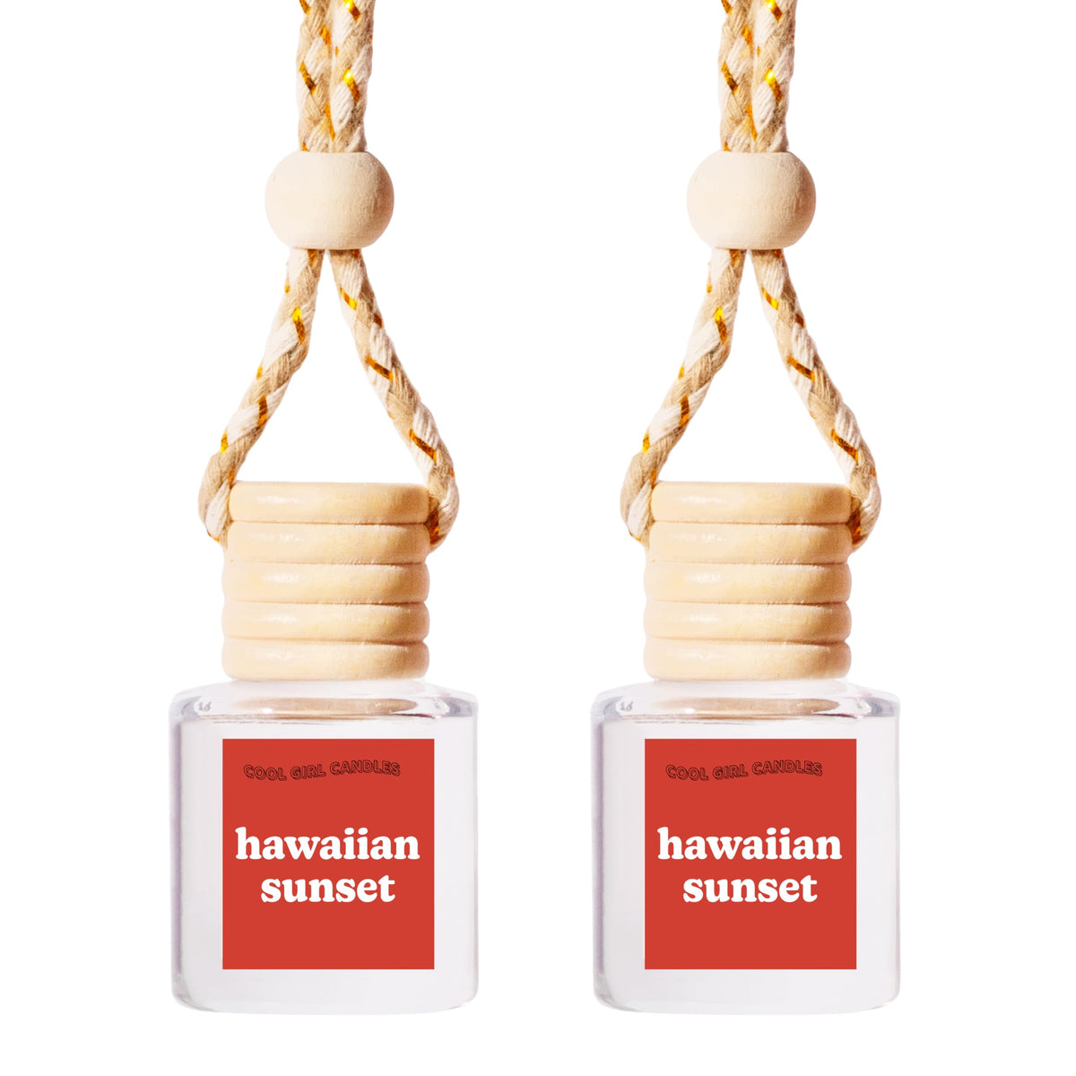 COOLGIRLCANDLES Pistachio Salted Caramel Hanging Car Air Freshener and Essential Oil Diffuser - Automobile Aromatherapy Diffuser Bottle