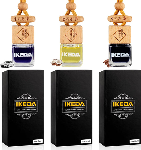 Hanging Car Air Freshener Diffuser, 3 Pack 10ml, 45 Days Long Lasting