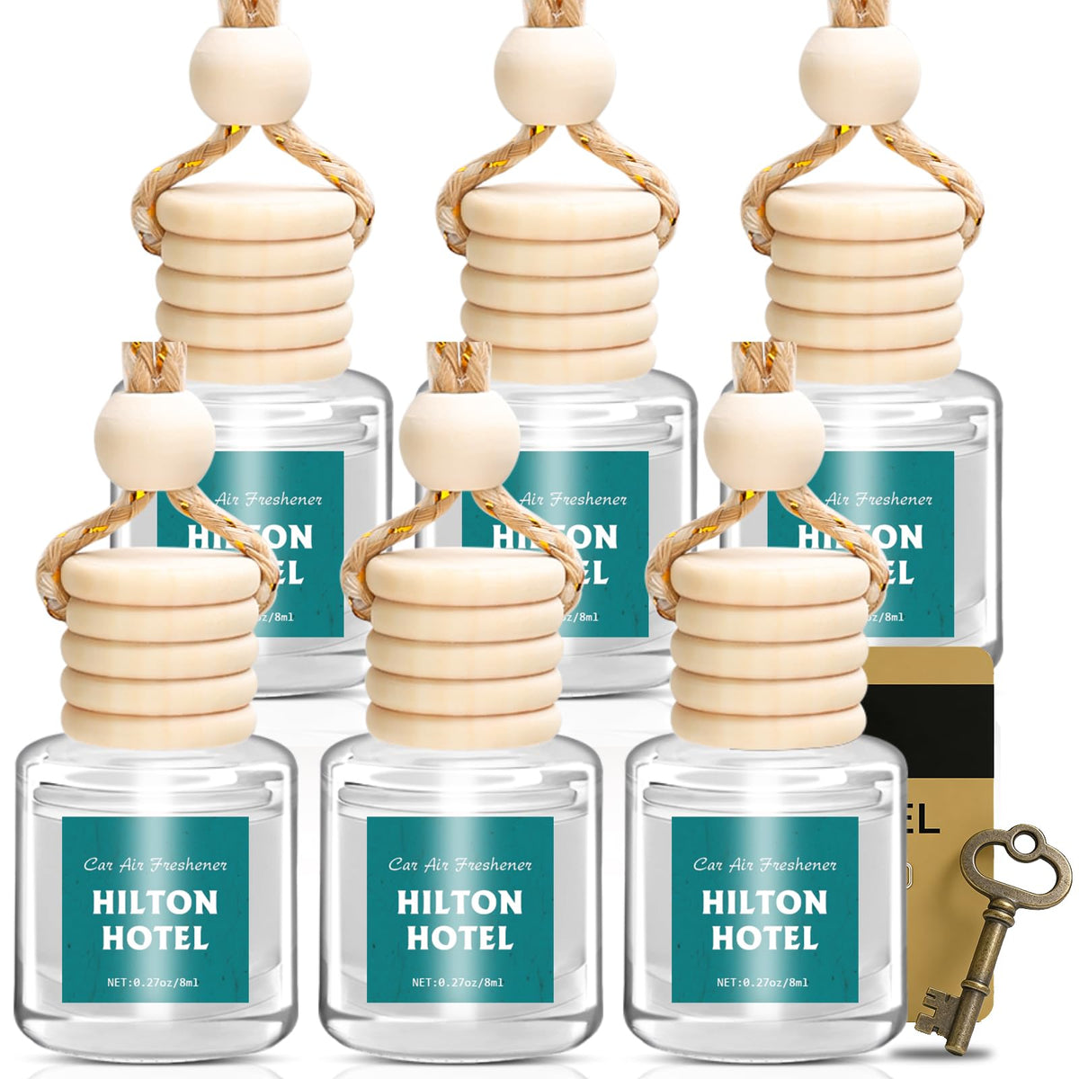 AROIC 4 Pack Car Air Freshener, Natural Essential Oil Freshener Diffuser