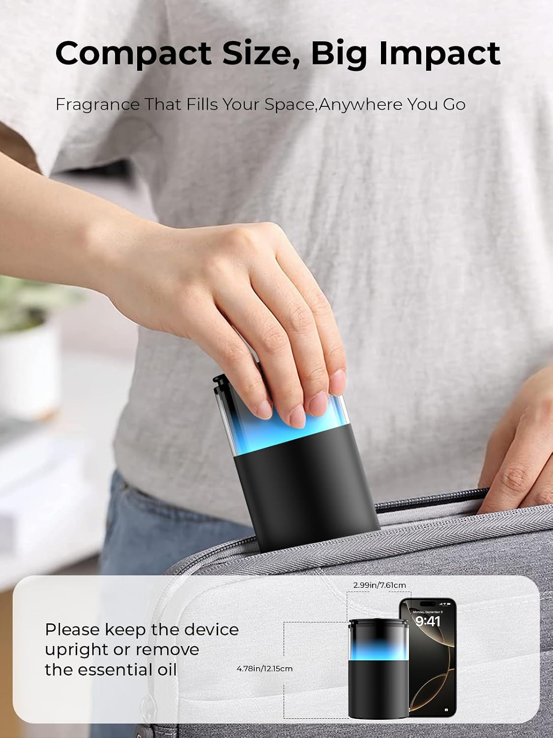 Waterless Essential Oil Diffuser: -  for Home