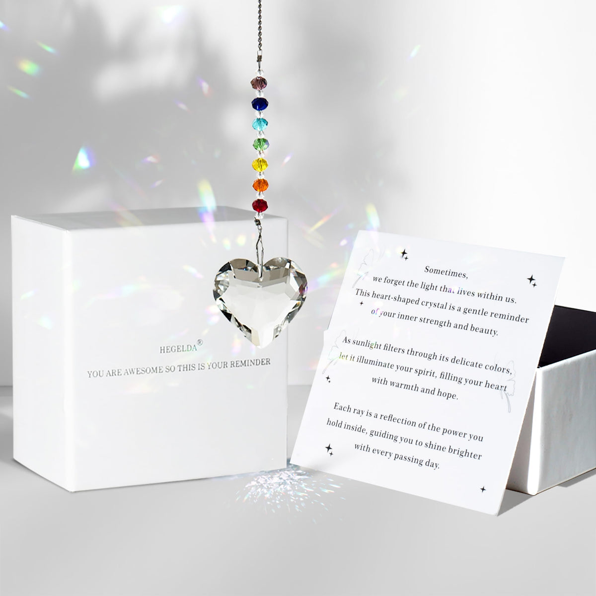 Birthday Gifts for Women Friend Crystal Suncatcher Christmas Ornament Decor