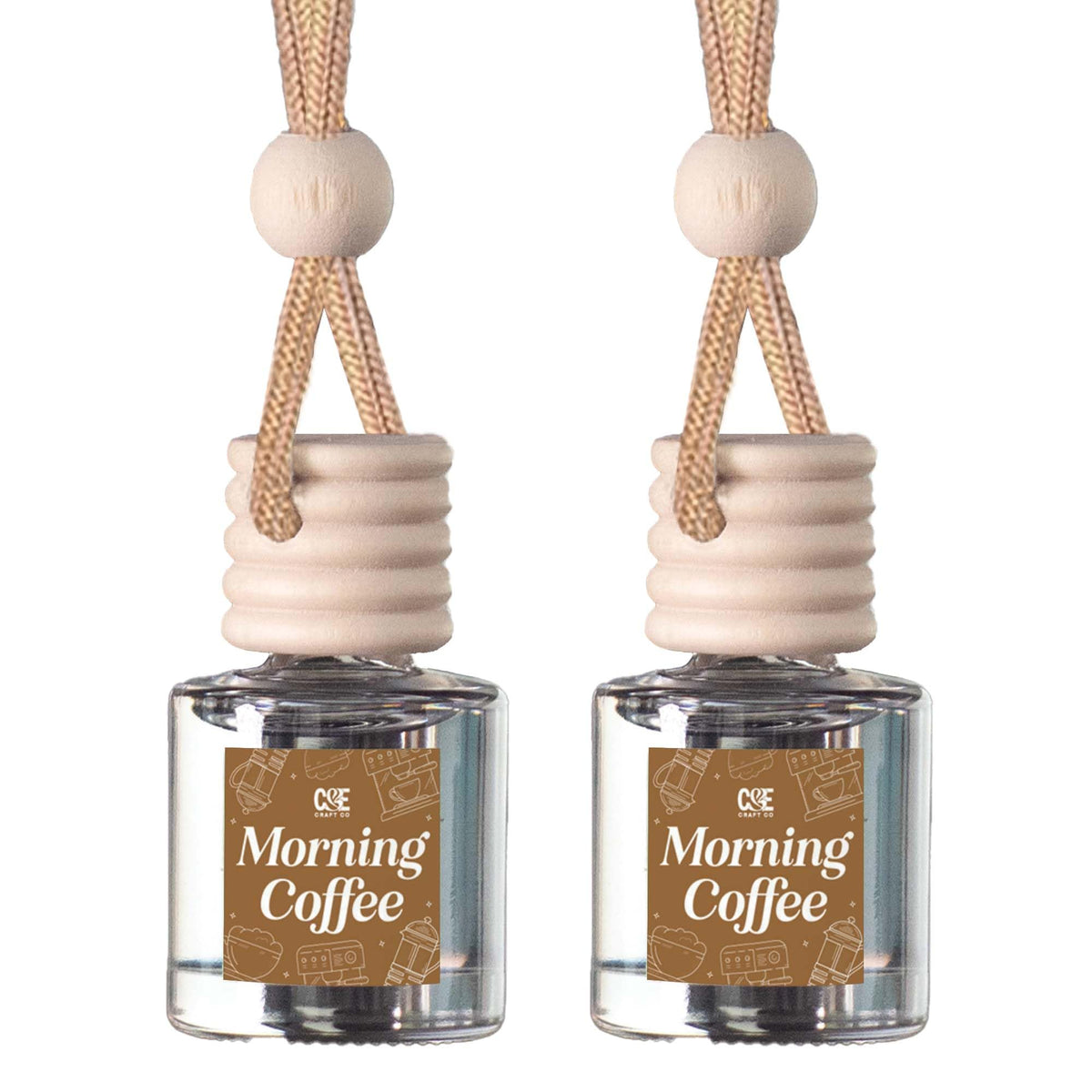 CANDECraftCo 2 Pack Hanging Car Air Freshener Diffuser for Essential Oils