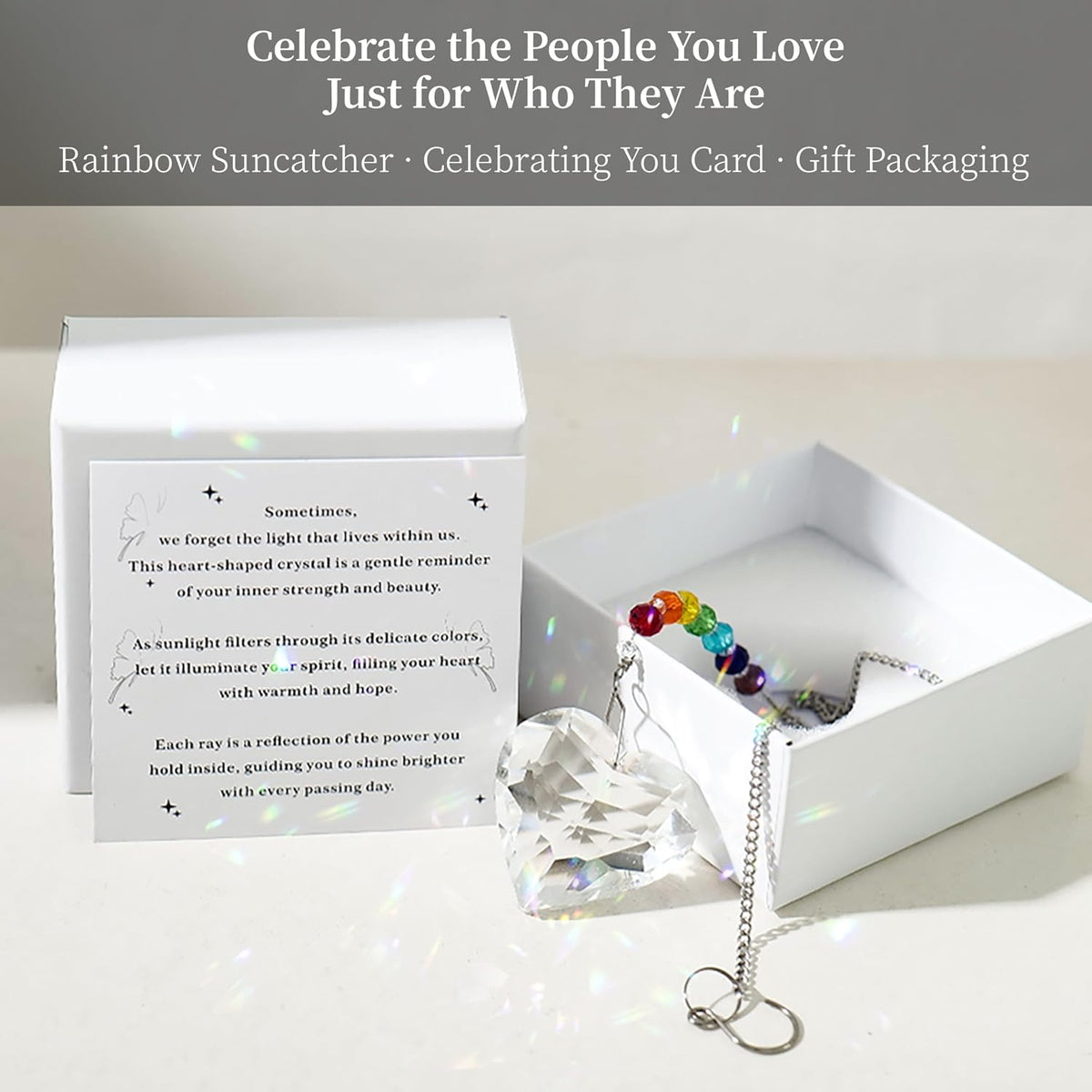 Birthday Gifts for Women Friend Crystal Suncatcher Christmas Ornament Decor