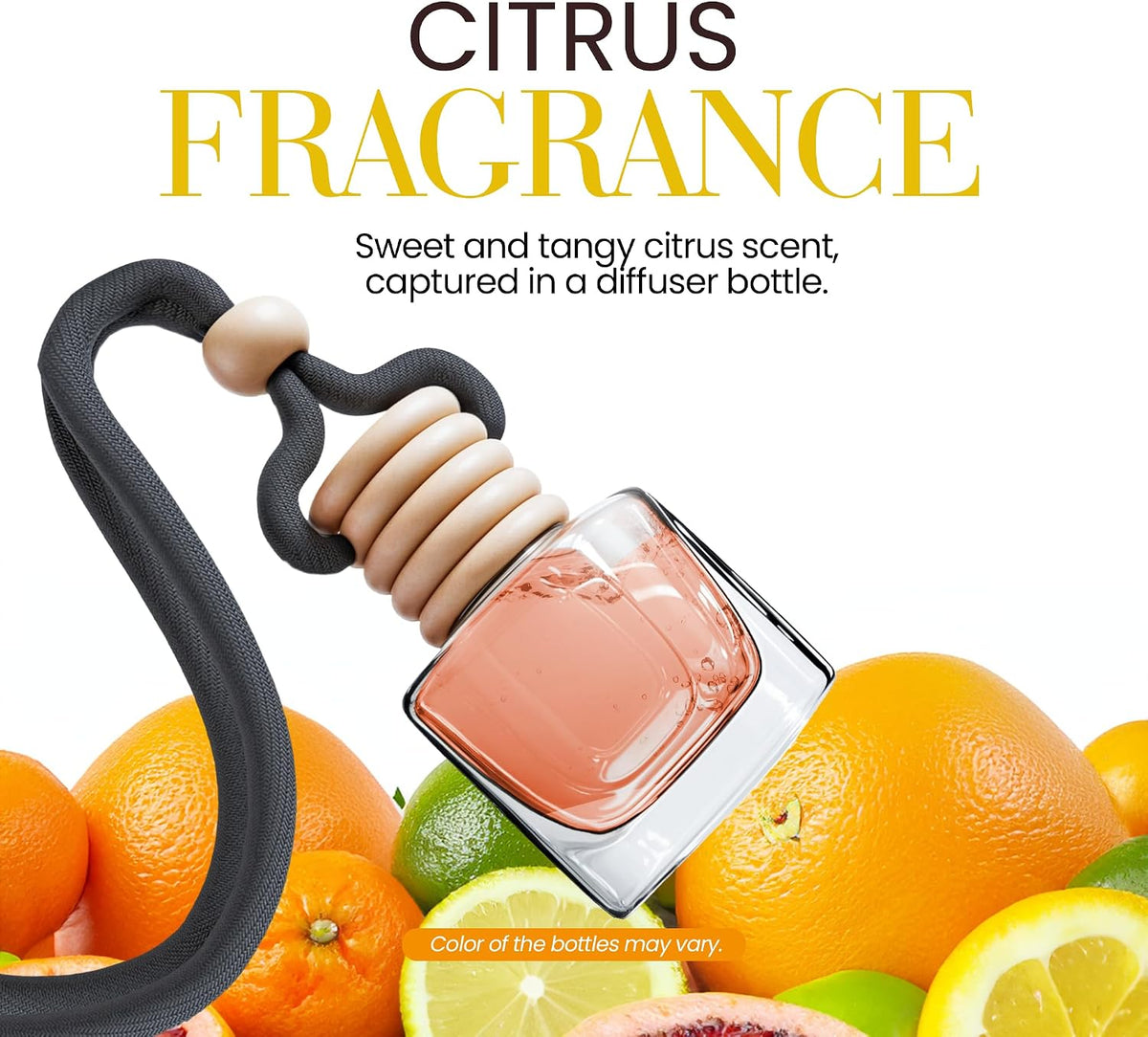 Car Air Freshener - Citrus Lemon Inspired Perfume Diffuser by Perfa