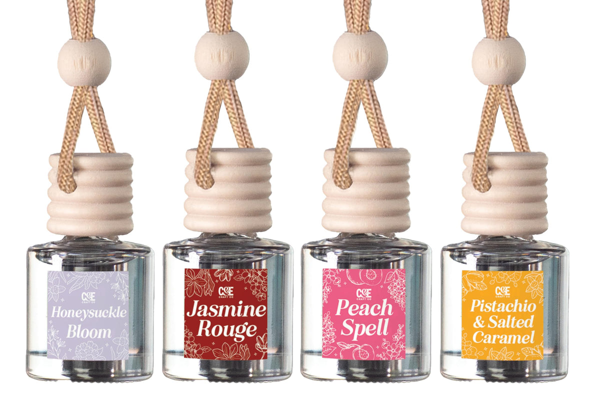 CANDECraftCo 2 Pack Hanging Car Air Freshener Diffuser for Essential Oils
