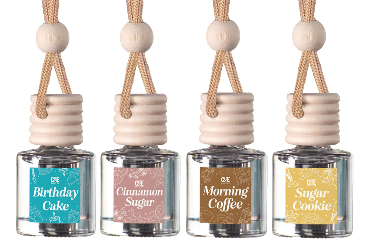 CANDECraftCo 2 Pack Hanging Car Air Freshener Diffuser for Essential Oils