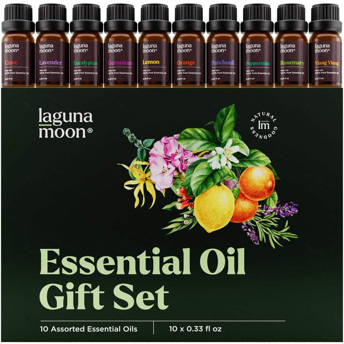 Lagunamoon Fall Essential Oils Set for Diffuser for Home 6 x 10ml