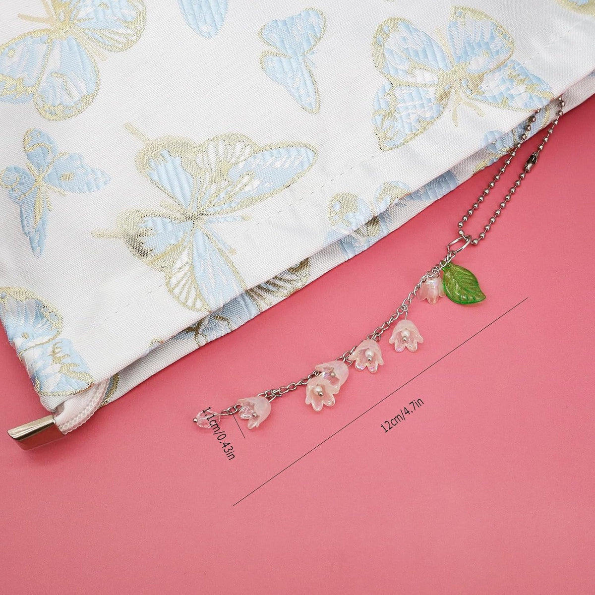 CASONA Flower Car Charm,Lily of the Valley Rearview Mirror Hanging Decor