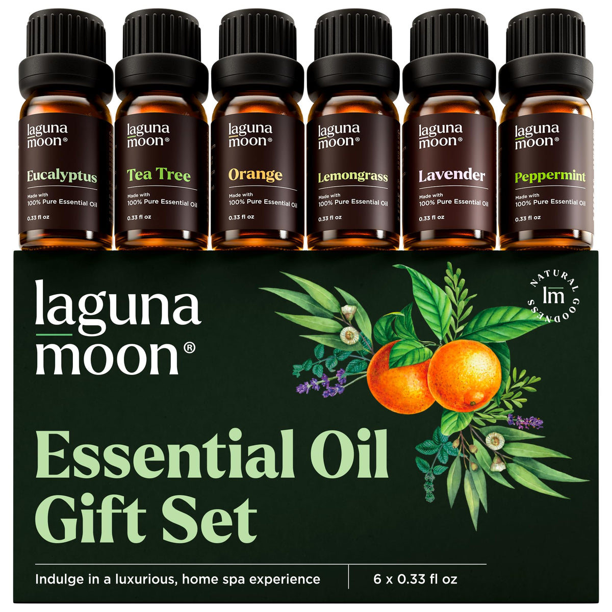 Lagunamoon Fall Essential Oils Set for Diffuser for Home 6 x 10ml
