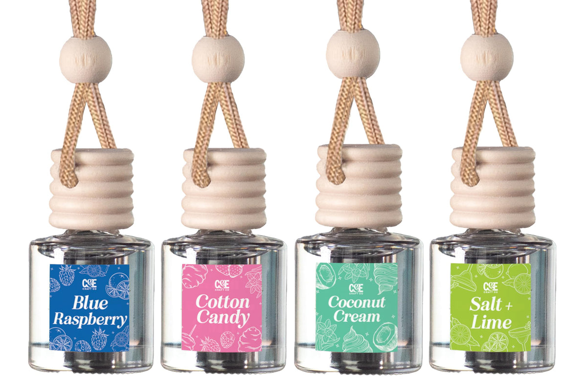 CANDECraftCo 2 Pack Hanging Car Air Freshener Diffuser for Essential Oils