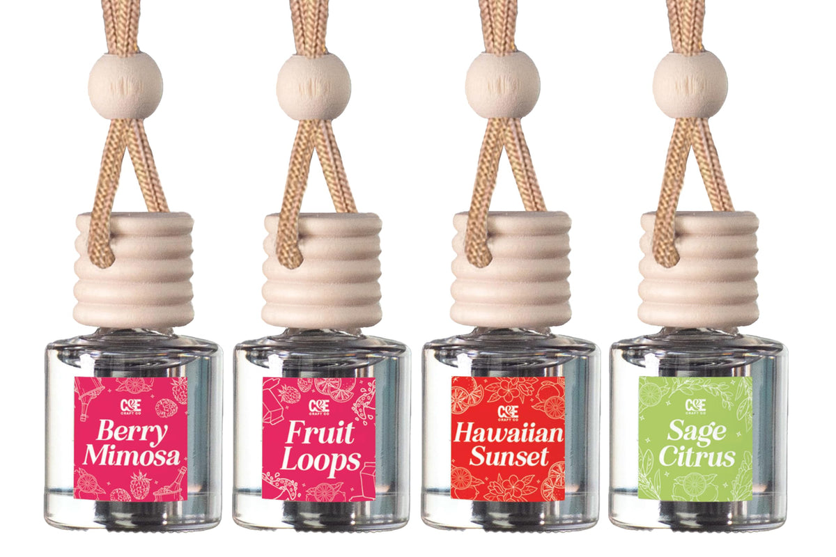 CANDECraftCo 2 Pack Hanging Car Air Freshener Diffuser for Essential Oils