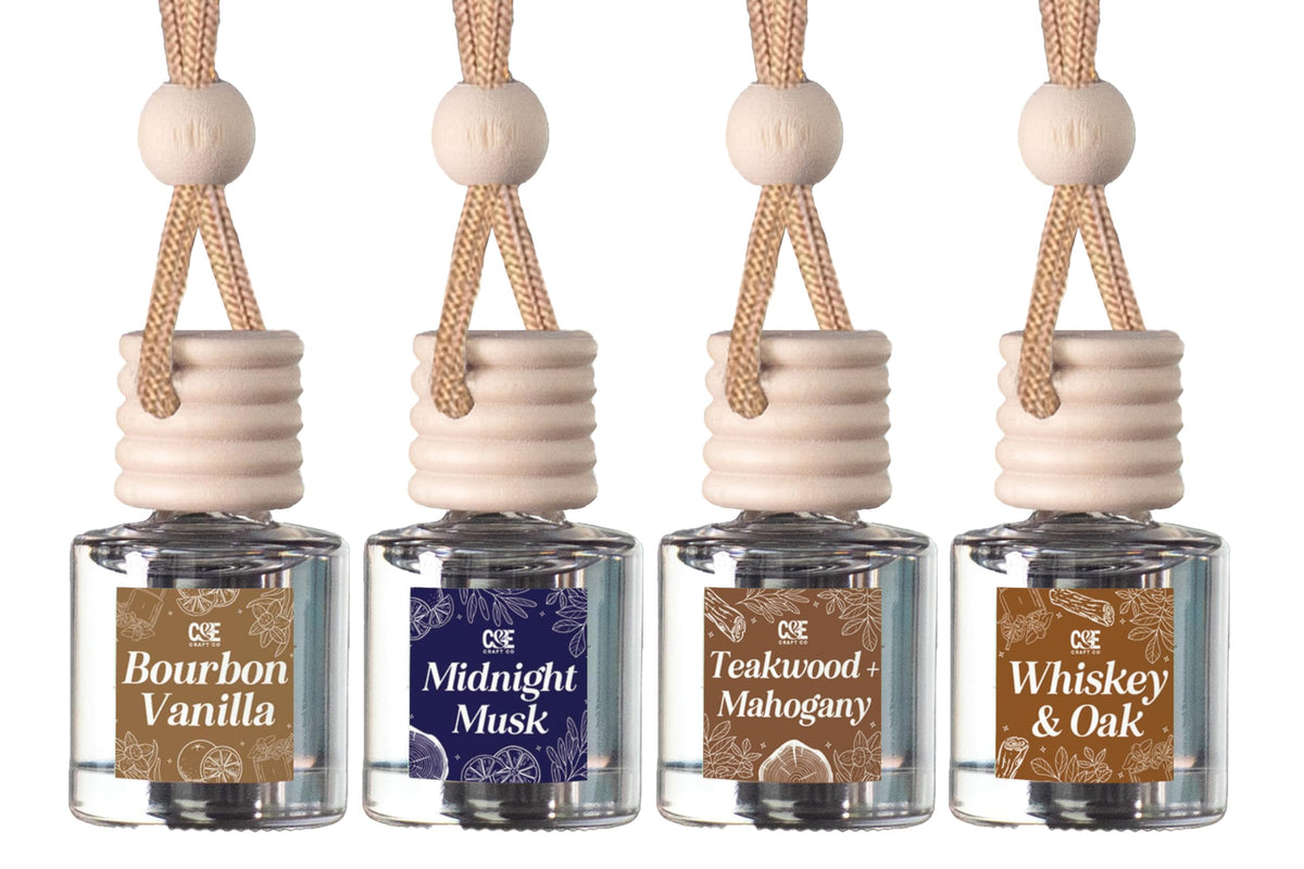 CANDECraftCo 2 Pack Hanging Car Air Freshener Diffuser for Essential Oils