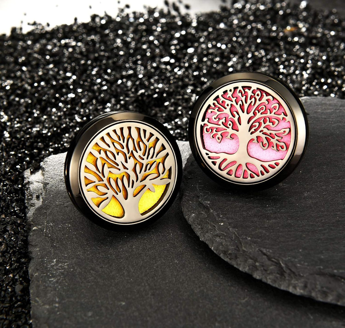 Tatuo 2 Pcs Car Aromatherapy Vent Clip Diffuser, Tree Patterns