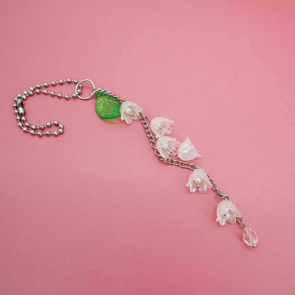 CASONA Flower Car Charm,Lily of the Valley Rearview Mirror Hanging Decor