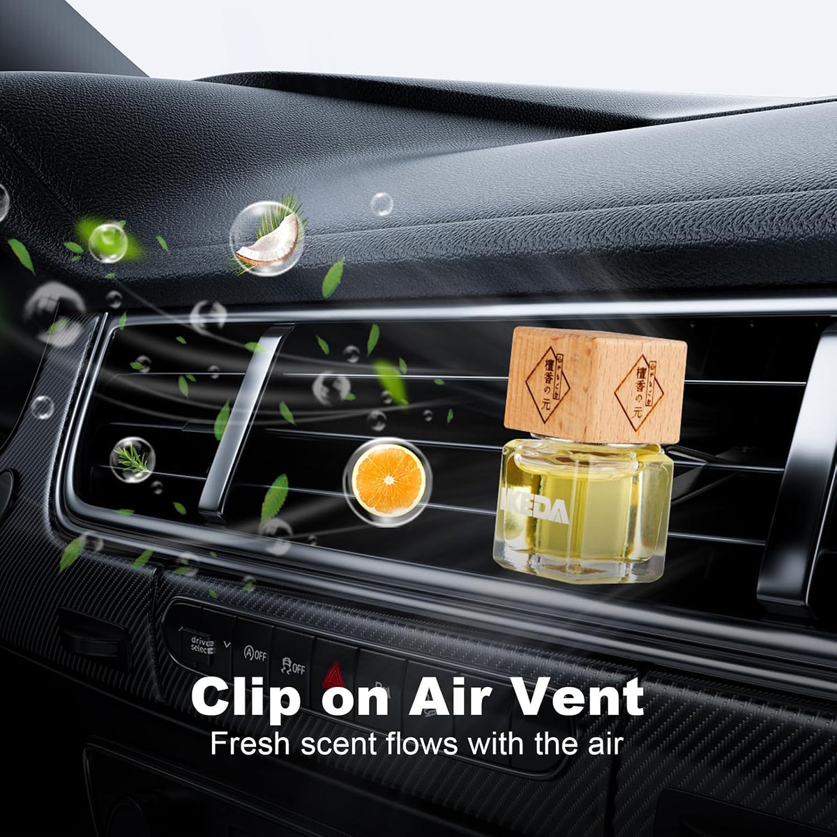 Hanging Car Air Freshener Diffuser, 3 Pack 10ml, 45 Days Long Lasting