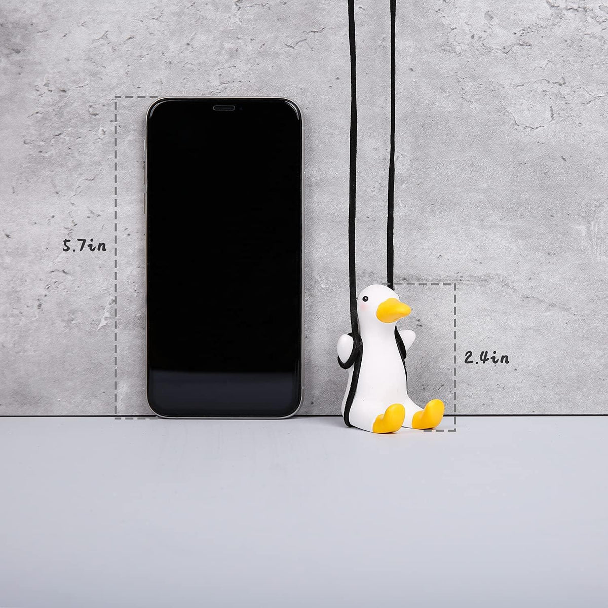 YGMONER Cute Swinging Duck Car Rear View Mirror Hanging Accessories Funny Car Interior Decor Gifts for Women Men (Duck)